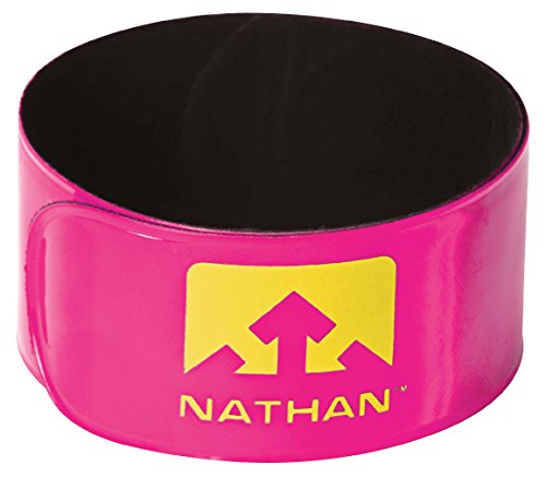 Nathan Reflex Snap Band (2er-Pack), Hi-Viz Pink Hi-Viz Orange von Nathan