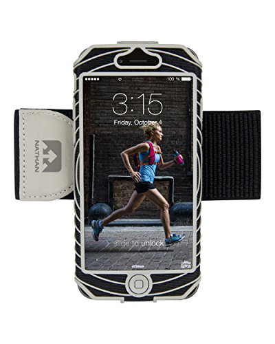 Nathan Sonic Boom iPhone 6 Sportarmband, Unisex, schwarz/Silber, iPhone 6 Nathan Sonic Boom iPhone 6 Sportarmband, Unisex, schwarz/Silber, iPhone 6 von Nathan