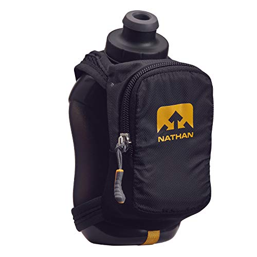 Nathan ns4859 Speedshot Plus Quick Grip 12 Oz fließendem Wasser Flasche Fläschchen mit Zip Pocket, Unisex - Erwachsene, NS4859, schwarz, 12 oz Nathan ns4859 Speedshot Plus Quick Grip 12 Oz fließendem Wasser Flasche Fläschchen mit Zip Pocket, Unisex - Erwachsene, NS4859, schwarz, 12 oz von Nathan