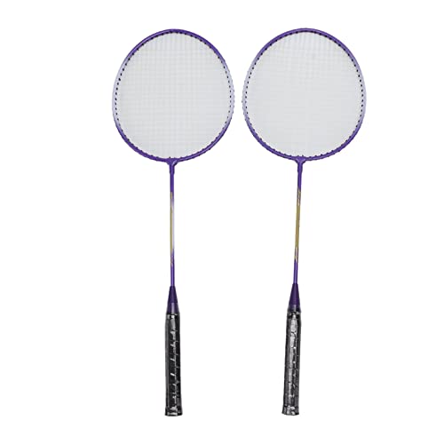 Natudeco Professioneller Leichter Badmintonschläger, Badmintonausrüstung aus Eisenlegierung, Lila Badmintonschläger Für Anfänger, Studenten, Profis Natudeco Professioneller Leichter Badmintonschläger, Badmintonausrüstung aus Eisenlegierung, Lila Badmintonschläger Für Anfänger, Studenten, Profis von Natudeco