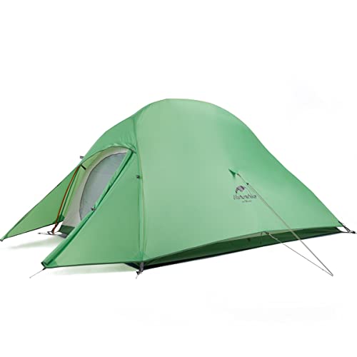 Naturehike Cloud-Up 2 Campingzelt 2 Personen 3-4 Saison Leichtes Rucksack Zelt Wandernde Zelt (Grün 210T Upgrade) von Naturehike