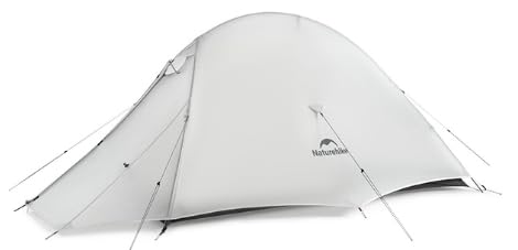 Naturehike Cloud Up UL Camping Zelt 1-2 Personen Backpacking Zelt Kompaktes Ultraleichtes Doppelte Schicht Wasserdicht Winddicht für Outdoor Wanderungen Festivals von Naturehike