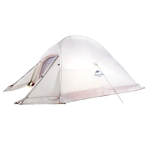 Naturehike Cloud-up 2 Upgrade Ultraleichte Zelte Doppelten 2 Personen Zelt 3-4 Saison für Camping Wandern (20D Grau mit Rock Upgrade) von Naturehike