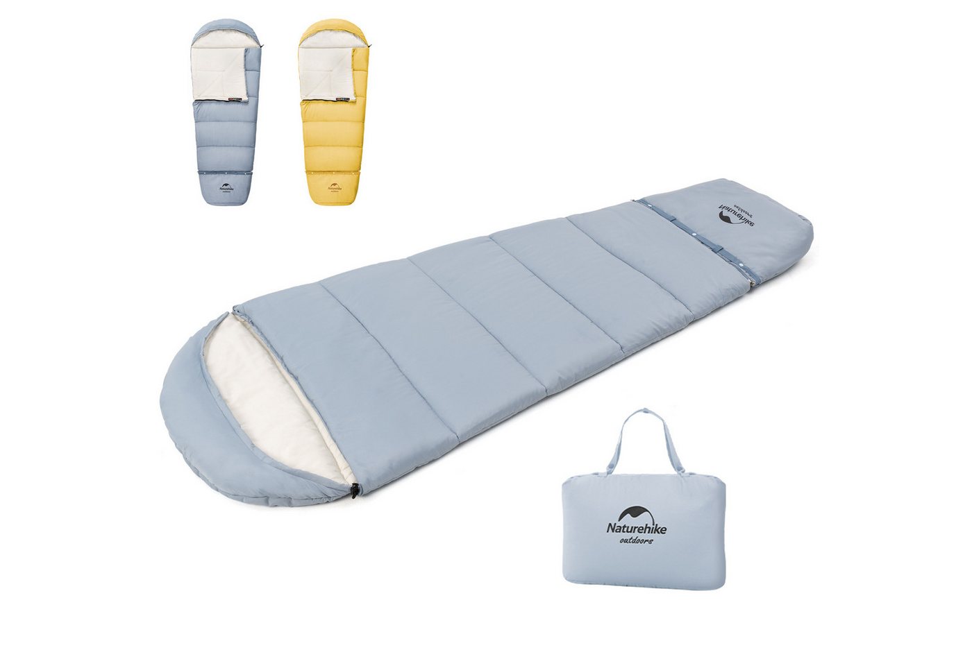 Naturehike Kinderschlafsack Leicht & Kompakt mit Baumwoll, wasserdicht, 1,1 kg, Nähte Verlängerung Schlafsack von Naturehike