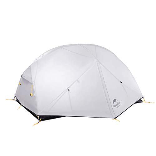 Naturehike Mongar Ultraleichte 2 Personen Zelt 20D Silikon Doppelten Camping Zelt (Grau) von Naturehike