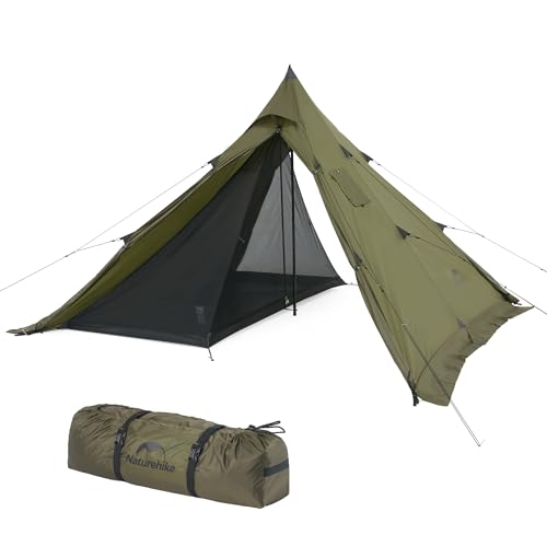 Naturehike Tipi Zelt Firstzelte 3-4 Personen Indianerzelt Wasserdicht Winddicht Einfacher Aufbau Pyramidenzelt für Outdoor Camping Familien Naturehike Tipi Zelt Firstzelte 3-4 Personen Indianerzelt Wasserdicht Winddicht Einfacher Aufbau Pyramidenzelt für Outdoor Camping Familien von Naturehike
