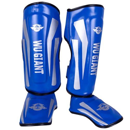 Naturepanda Kickboxen SchienbeinschüTzer,Shin Guards Muay Thai,Muay Thai SchienbeinschüTzer,Shin Instep Protection,Verstellbar,Unisex,Elastisch,FüR Training,Sparring,BoxausrüStung Kampfkunst von Naturepanda