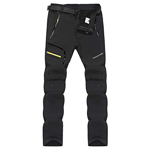 Naudamp Damen Softshell Winter Fleece gefütterte Wanderhose Outdoor Fast Dry Lightweight Walking Hose Naudamp Damen Softshell Winter Fleece gefütterte Wanderhose Outdoor Fast Dry Lightweight Walking Hose von Naudamp