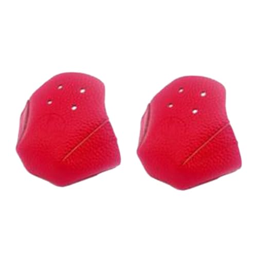 Naugan 2-Teilige Zehenabdeckung für Rollschuhe, Skate-Zehenabdeckung, Austauschbare Rollschuh-Schuhabdeckung (Rot) von Naugan