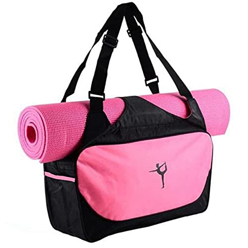 Naugan Yoga Tasche, Tasche,Yoga Matten Rucksack mit GroßEr KapazitäT, Turnbeutel,Yoga Tasche, Rosa von Naugan