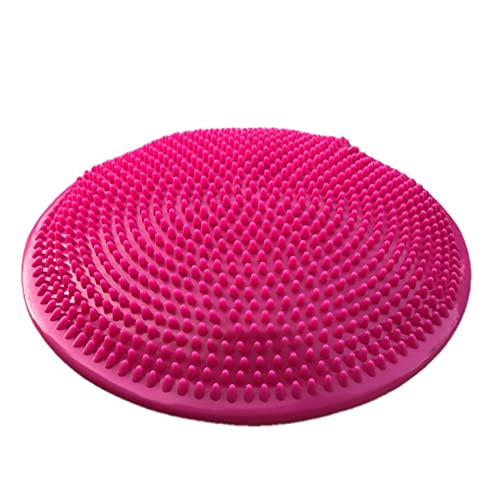 Naugan Yogakugeln Massageauflage Aufblasbares Balancekissen Scheibenmatte Fitness ÜBung Trainingsball Rehabilitationsauflage Rosa von Naugan