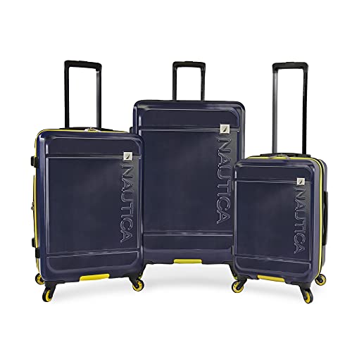 Nautica Roadie Hardside Gepäck-Set, 3-teilig, Navy/Gelb, Roadie Hardside Gepäck-Set, 3-teilig Nautica Roadie Hardside Gepäck-Set, 3-teilig, Navy/Gelb, Roadie Hardside Gepäck-Set, 3-teilig von Nautica