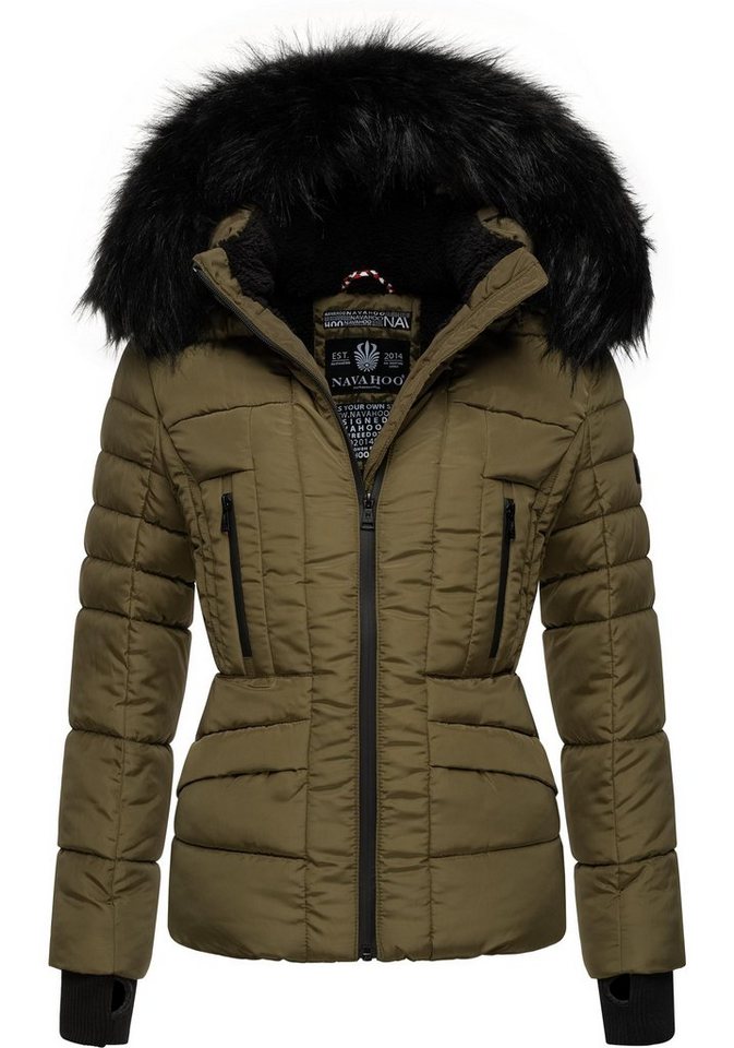Navahoo Steppjacke Adele hochwertige Winterjacke mit edler Kunstfell- Kapuze Navahoo Steppjacke Adele hochwertige Winterjacke mit edler Kunstfell- Kapuze von Navahoo