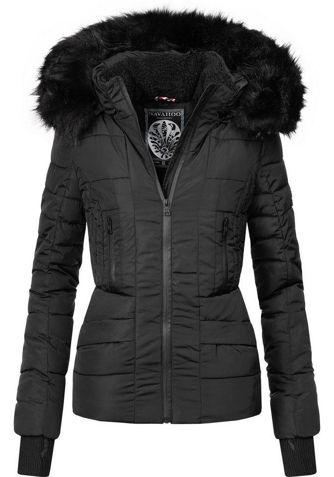 Navahoo Steppjacke Adele hochwertige Winterjacke mit edler Kunstfell- Kapuze Navahoo Steppjacke Adele hochwertige Winterjacke mit edler Kunstfell- Kapuze von Navahoo