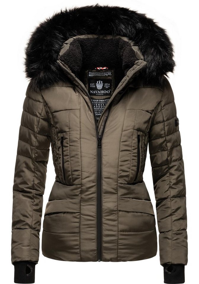 Navahoo Steppjacke Adele hochwertige Winterjacke mit edler Kunstfell- Kapuze Navahoo Steppjacke Adele hochwertige Winterjacke mit edler Kunstfell- Kapuze von Navahoo