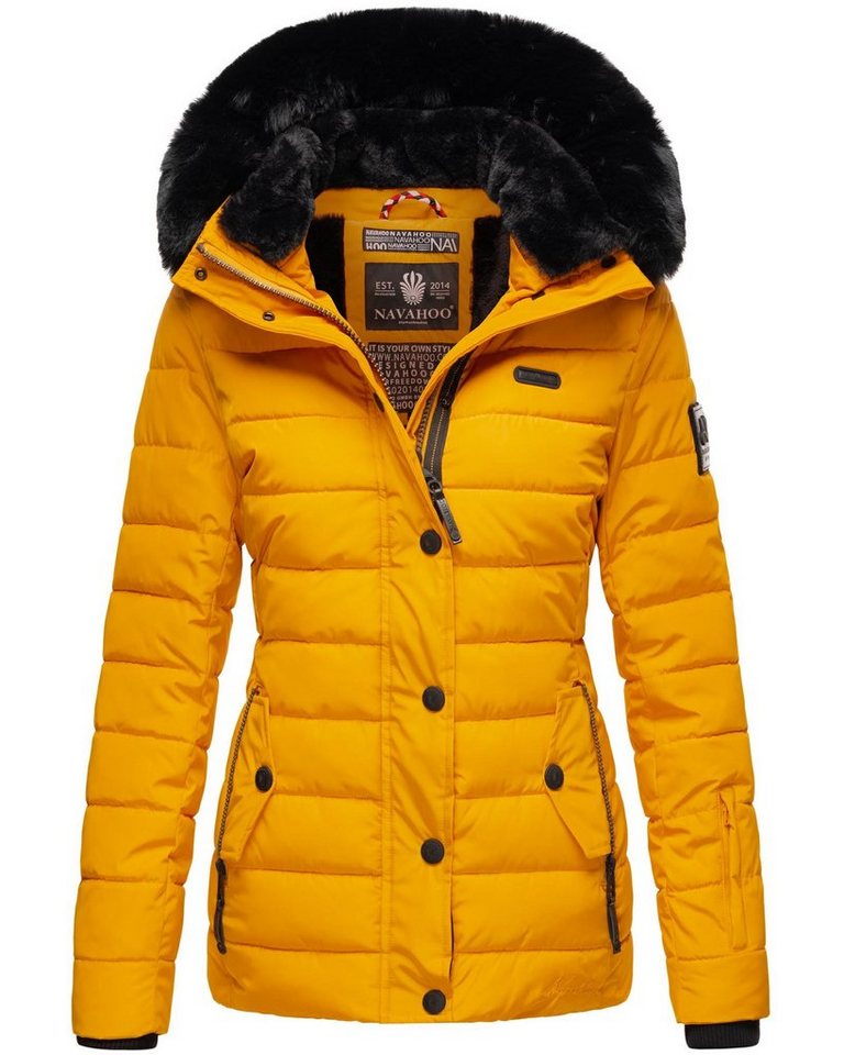 Navahoo Steppjacke Milianaa Edle Winterjacke mit weicher Kunstfell-Kapuze Navahoo Steppjacke Milianaa Edle Winterjacke mit weicher Kunstfell-Kapuze von Navahoo