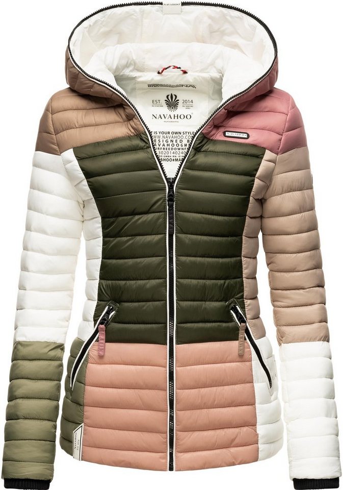 Navahoo Steppjacke Multikulti stylische Colorblocking Übergangsjacke m. Kapuze Navahoo Steppjacke Multikulti stylische Colorblocking Übergangsjacke m. Kapuze von Navahoo