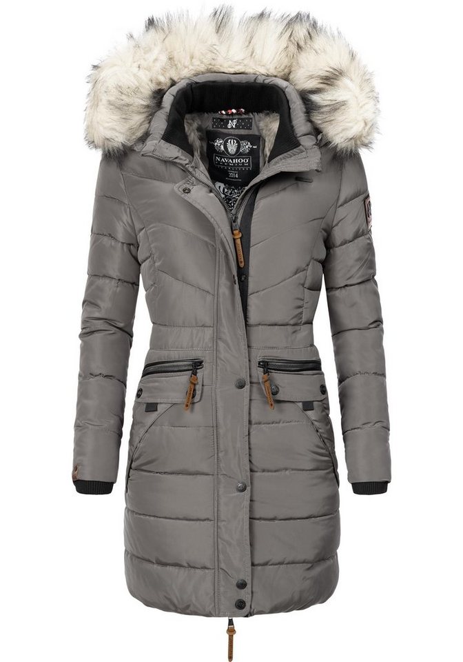 Navahoo Steppmantel Paula stylischer Winter Parka m. edlem Fellimitat Navahoo Steppmantel Paula stylischer Winter Parka m. edlem Fellimitat von Navahoo