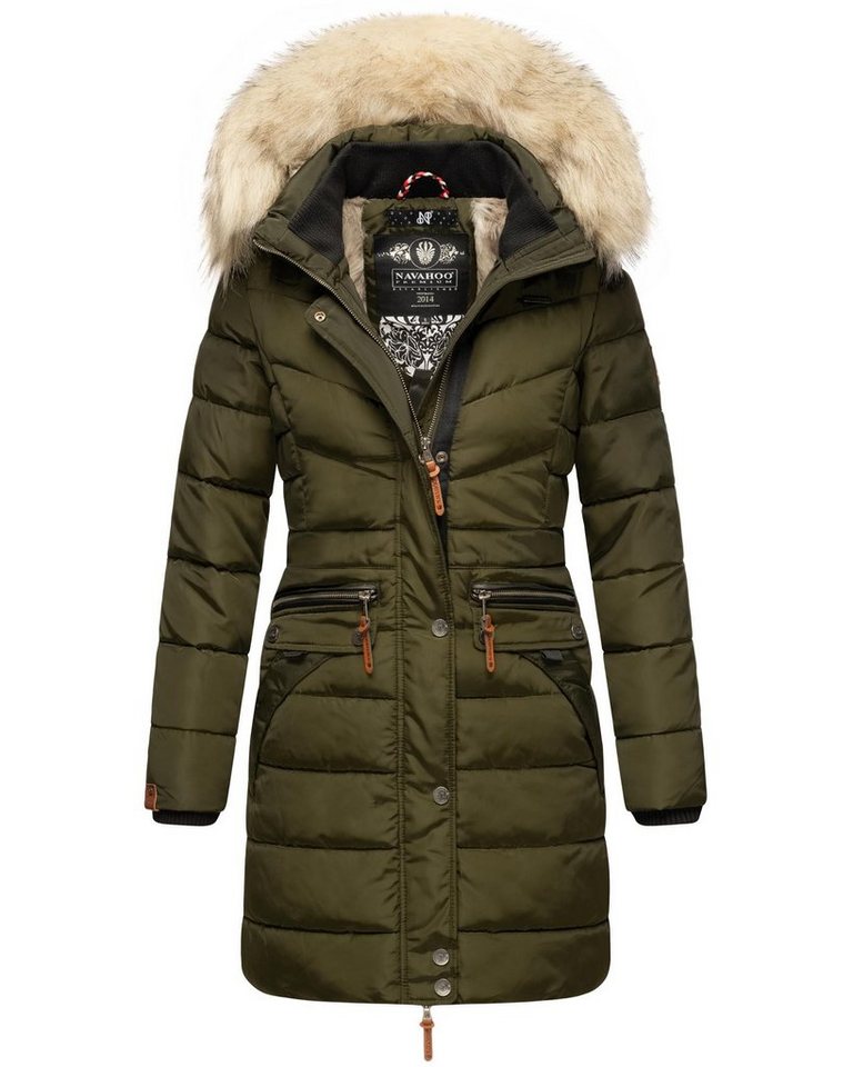 Navahoo Steppmantel Paula stylischer Winter Parka m. edlem Fellimitat Navahoo Steppmantel Paula stylischer Winter Parka m. edlem Fellimitat von Navahoo