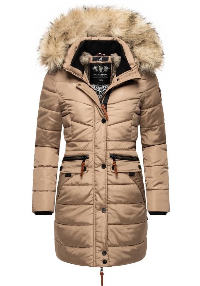 Navahoo Steppmantel Paula stylischer Winter Parka m. edlem Fellimitat Navahoo Steppmantel Paula stylischer Winter Parka m. edlem Fellimitat von Navahoo