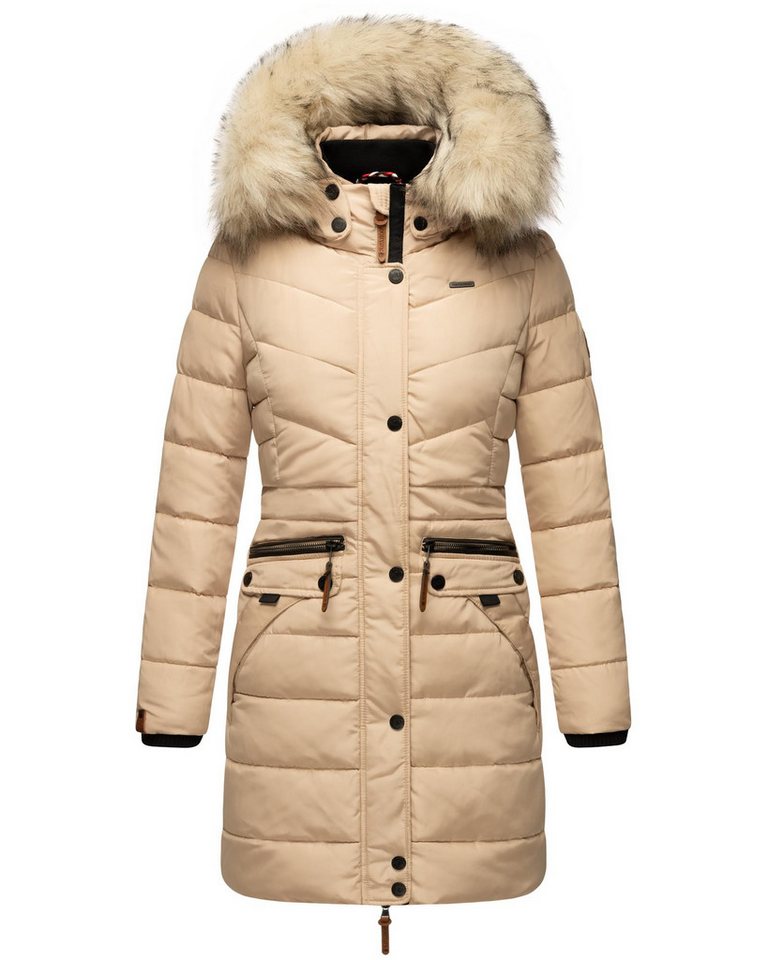 Navahoo Steppmantel Paula stylischer Winter Parka m. edlem Fellimitat Navahoo Steppmantel Paula stylischer Winter Parka m. edlem Fellimitat von Navahoo