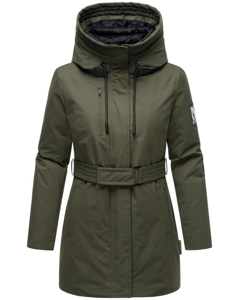 Navahoo Winterjacke Eishauch 14 Damen Winterparka mit Taillengürtel und Fleece-Kragen Navahoo Winterjacke Eishauch 14 Damen Winterparka mit Taillengürtel und Fleece-Kragen von Navahoo