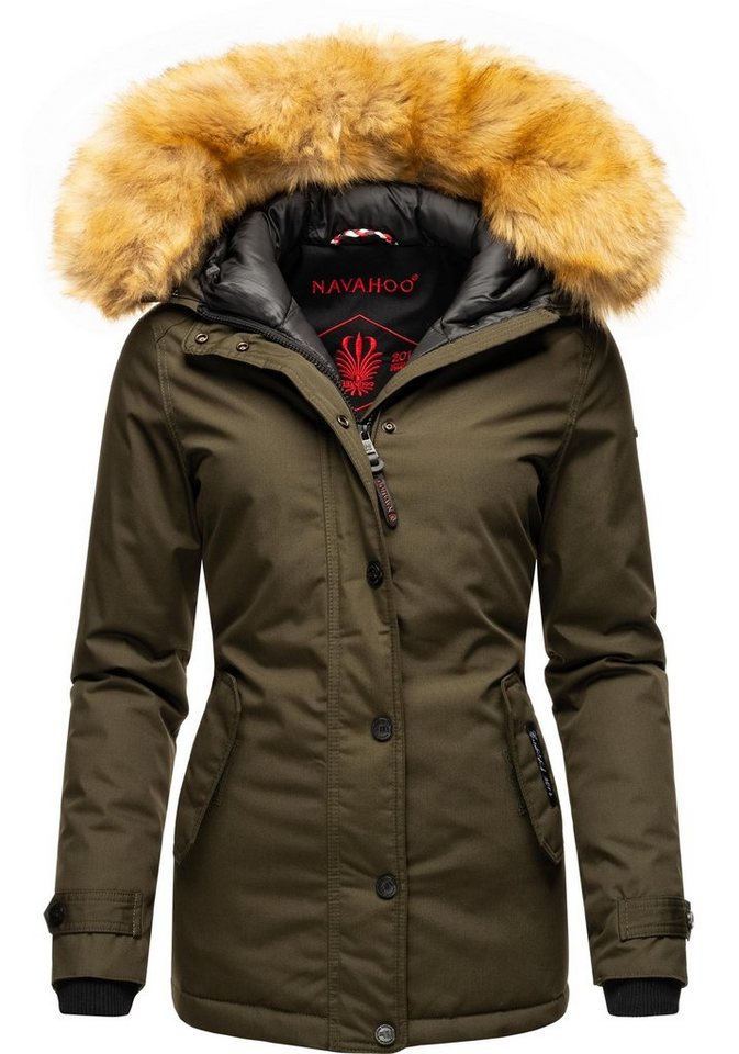 Navahoo Winterjacke Laura edler Parka mit Kunstfell-Kapuze Navahoo Winterjacke Laura edler Parka mit Kunstfell-Kapuze von Navahoo