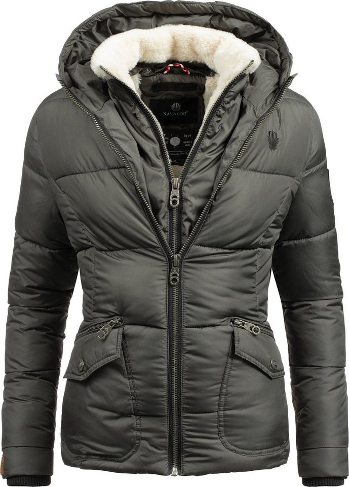 Navahoo Winterjacke Megan stylische Damen Steppjacke mit Teddyfutter Navahoo Winterjacke Megan stylische Damen Steppjacke mit Teddyfutter von Navahoo