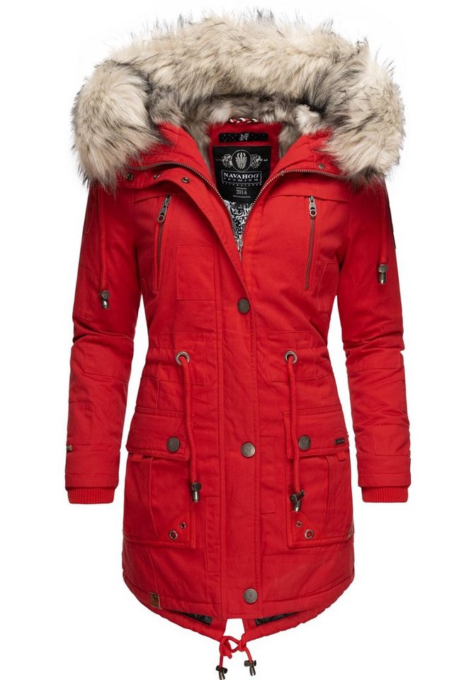 Navahoo Wintermantel Honigfee stylischer Baumwollparka mit Kunstfell-Kapuze Navahoo Wintermantel Honigfee stylischer Baumwollparka mit Kunstfell-Kapuze von Navahoo
