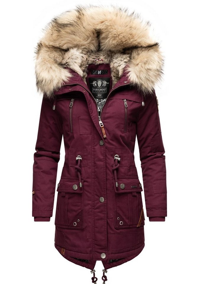 Navahoo Wintermantel Honigfee stylischer Baumwollparka mit Kunstfell-Kapuze Navahoo Wintermantel Honigfee stylischer Baumwollparka mit Kunstfell-Kapuze von Navahoo