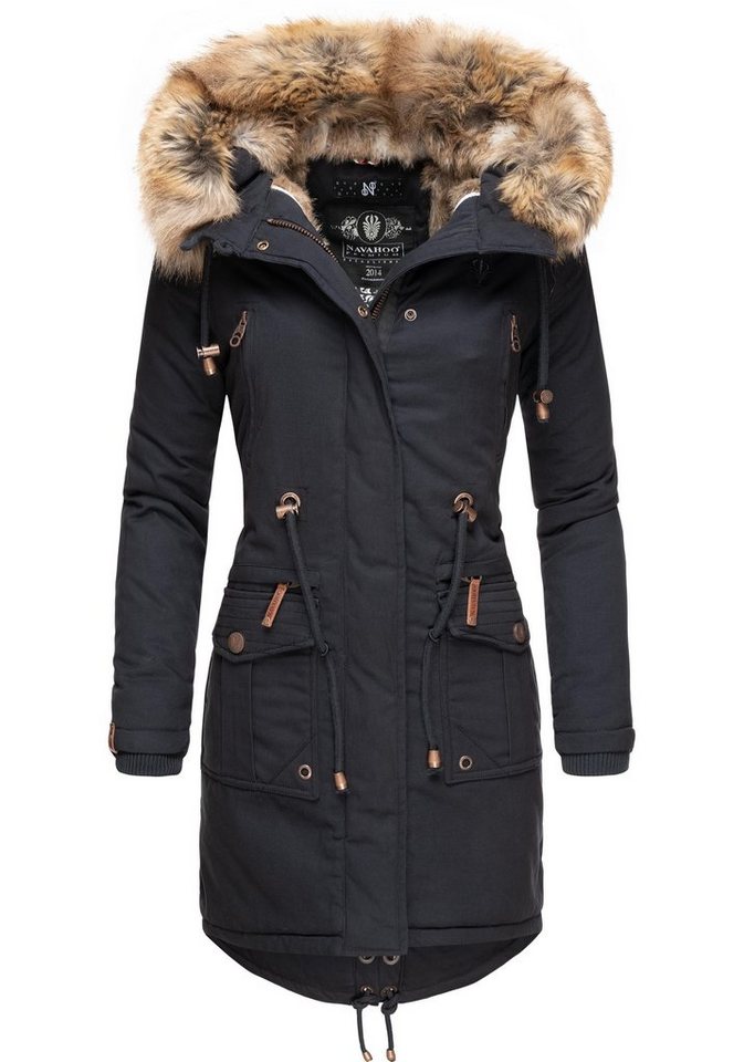 Navahoo Wintermantel Rosinchen stylischer Damen Winter Baumwollparka mit Kunstfell Navahoo Wintermantel Rosinchen stylischer Damen Winter Baumwollparka mit Kunstfell von Navahoo
