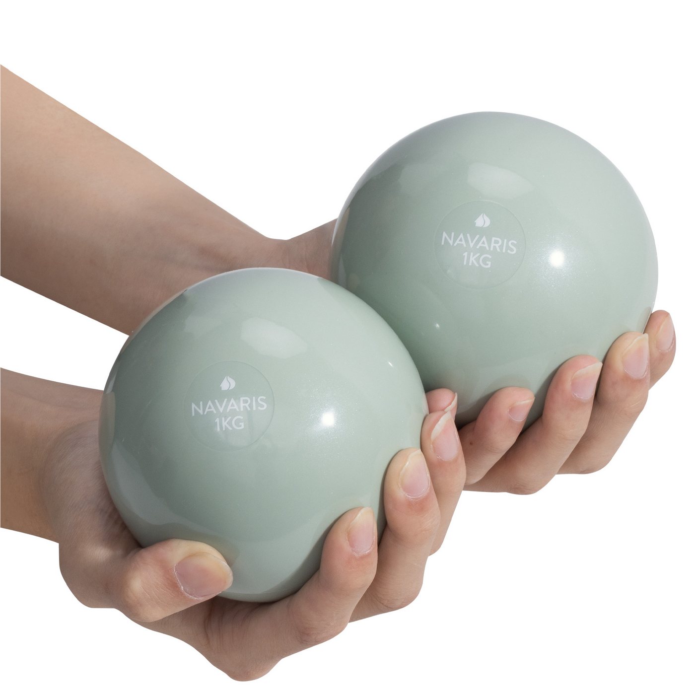 Navaris Beckenbodentrainer 2x Gymnastikball klein für Pilates 1kg Pilates Ball Medizinball Set, 1-tlg., Pilatesball Fitnessball klein mit 1kg Gewicht - Gymnastik Ball Set Navaris Beckenbodentrainer 2x Gymnastikball klein für Pilates 1kg Pilates Ball Medizinball Set, 1-tlg., Pilatesball Fitnessball klein mit 1kg Gewicht - Gymnastik Ball Set von Navaris