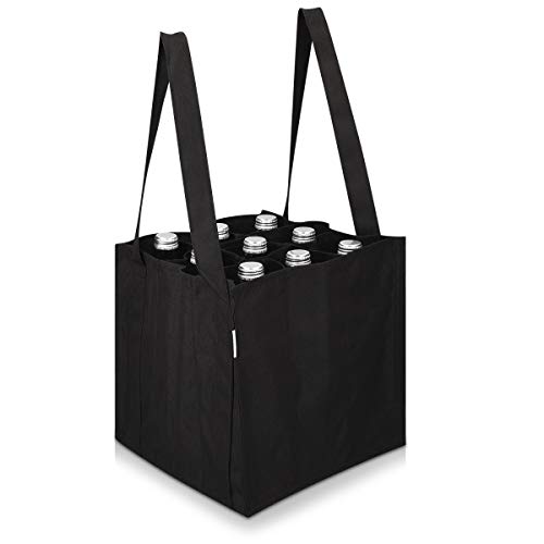 Navaris Bottlebag 12 Fächer Flaschentasche - 26 x 35 x 27cm Flaschen Tasche schwarz reißfest - 12er Tragetasche waschbar - Flaschengröße bis 1,5L Navaris Bottlebag 12 Fächer Flaschentasche - 26 x 35 x 27cm Flaschen Tasche schwarz reißfest - 12er Tragetasche waschbar - Flaschengröße bis 1,5L von Navaris