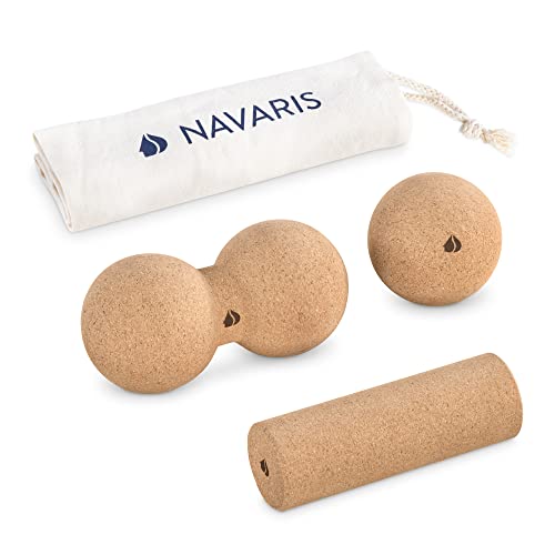 Navaris Faszien Set mehrteilig aus Kork - Mini Peanut Duo Massageball Faszienball - Rücken Wirbel Nacken Yoga - Duoball Massage Bälle hart Navaris Faszien Set mehrteilig aus Kork - Mini Peanut Duo Massageball Faszienball - Rücken Wirbel Nacken Yoga - Duoball Massage Bälle hart von Navaris