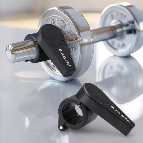 Navaris Hantelverschlüsse - Hantelverschluss 25 mm - Schnellverschluss Hantelstange - Langhantel Klemmen - Schnell und sicher verschlossen - 2er Set - Kunststoff Navaris Hantelverschlüsse - Hantelverschluss 25 mm - Schnellverschluss Hantelstange - Langhantel Klemmen - Schnell und sicher verschlossen - 2er Set - Kunststoff von Navaris