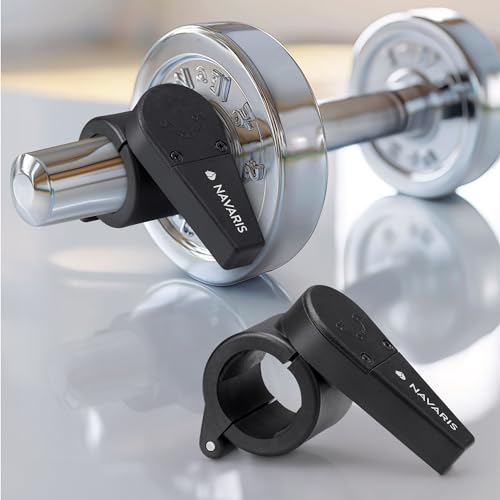 Navaris Hantelverschlüsse - Hantelverschluss 30 mm - Schnellverschluss Hantelstange - Langhantel Klemmen - Schnell und sicher verschlossen - 2er Set - Kunststoff Navaris Hantelverschlüsse - Hantelverschluss 30 mm - Schnellverschluss Hantelstange - Langhantel Klemmen - Schnell und sicher verschlossen - 2er Set - Kunststoff von Navaris