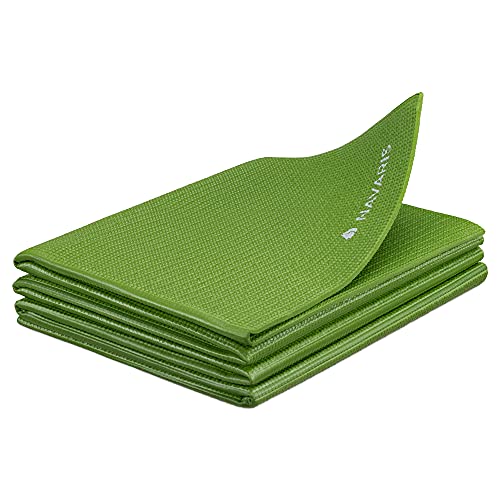 Navaris Klappbare Yoga Matte Fitnessmatte - 4mm Sportmatte Fitness Pilates Sport Gymnastikmatte rutschfest - Reise Yogamatte faltbar - versch. Farben von Navaris