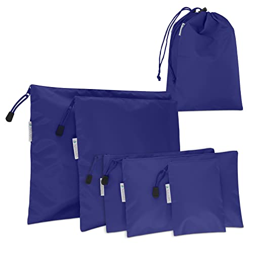 Navaris Koffer Packbeutel Set 7-teilig - 7X Schuhbeutel Wäschebeutel Reise Packtaschen - Rucksack Organizer Beutel - Stausack Reisebeutel Dunkelblau Navaris Koffer Packbeutel Set 7-teilig - 7X Schuhbeutel Wäschebeutel Reise Packtaschen - Rucksack Organizer Beutel - Stausack Reisebeutel Dunkelblau von Navaris