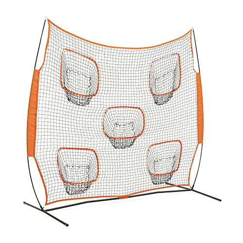 Navaris Quarterback Netz 8'x 8' mit Tasche - Football Fußball Trainer Wurfnetz für Kinder und Erwachsene - Garten oder Indoor Zieltraining - 5 Zieltaschen Navaris Quarterback Netz 8'x 8' mit Tasche - Football Fußball Trainer Wurfnetz für Kinder und Erwachsene - Garten oder Indoor Zieltraining - 5 Zieltaschen von Navaris