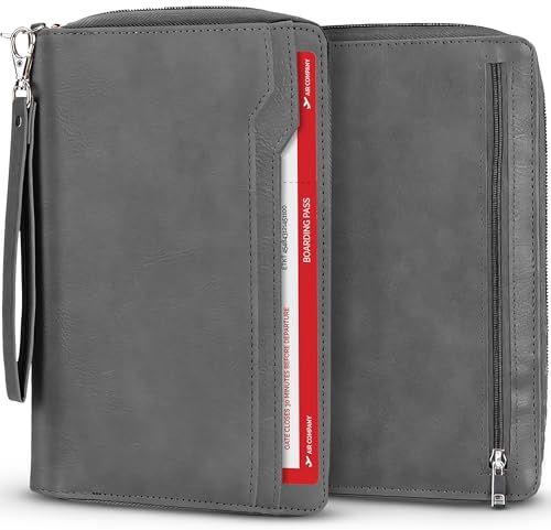 Navaris Reiseorganizer - Reisepass Tasche für die Familie - Reiseunterlagen Organizer - Reisedokumententasche - Passport Tasche - Für 6 Pässe - Kunstleder - Schwarz Navaris Reiseorganizer - Reisepass Tasche für die Familie - Reiseunterlagen Organizer - Reisedokumententasche - Passport Tasche - Für 6 Pässe - Kunstleder - Schwarz von Navaris