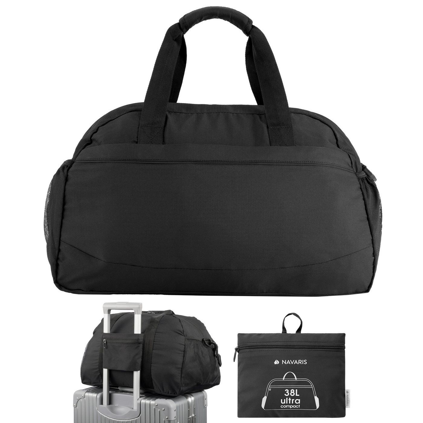 Navaris Reisetasche faltbare Reisetasche 38L - Reisetasche für das Handgepäck faltbar (1-tlg) Navaris Reisetasche faltbare Reisetasche 38L - Reisetasche für das Handgepäck faltbar (1-tlg) von Navaris