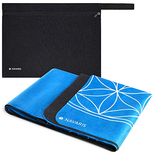 Navaris Reiseyogamatte faltbar inkl. Tasche - 1,5mm Yoga Matte Fitnessmatte - dünn leicht - Sportmatte Fitness Pilates - Reise Yogamatte von Navaris