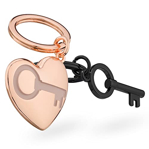 Navaris Schlüsselanhänger Set aus Herz und Schlüssel - Love Puzzle Anhänger Keychain für Schlüsselbund Handtasche Koffer - 8,2x8,2x4cm - roségold anthrazit Navaris Schlüsselanhänger Set aus Herz und Schlüssel - Love Puzzle Anhänger Keychain für Schlüsselbund Handtasche Koffer - 8,2x8,2x4cm - roségold anthrazit von Navaris