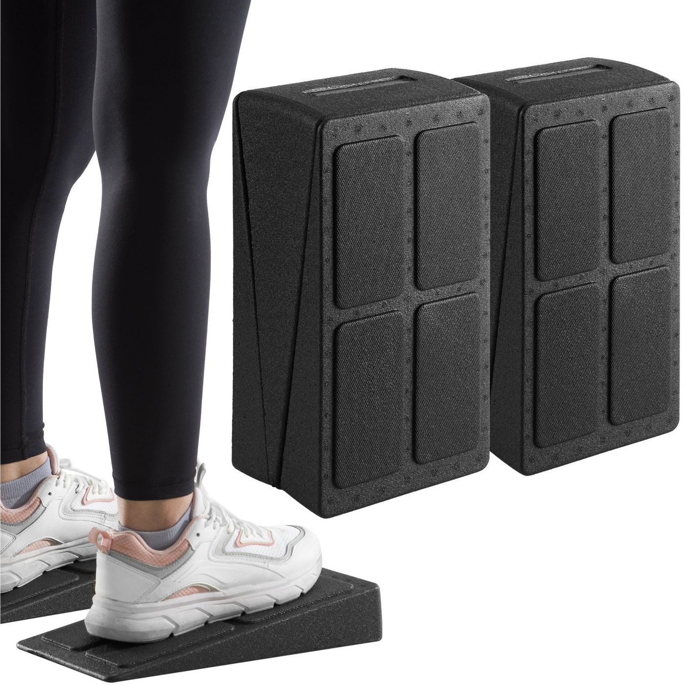 Navaris Yogablock Wadendehner - Squat Wedge Block für Zuhause - Verbessere deine Fitness, (1-tlg) Navaris Yogablock Wadendehner - Squat Wedge Block für Zuhause - Verbessere deine Fitness, (1-tlg) von Navaris