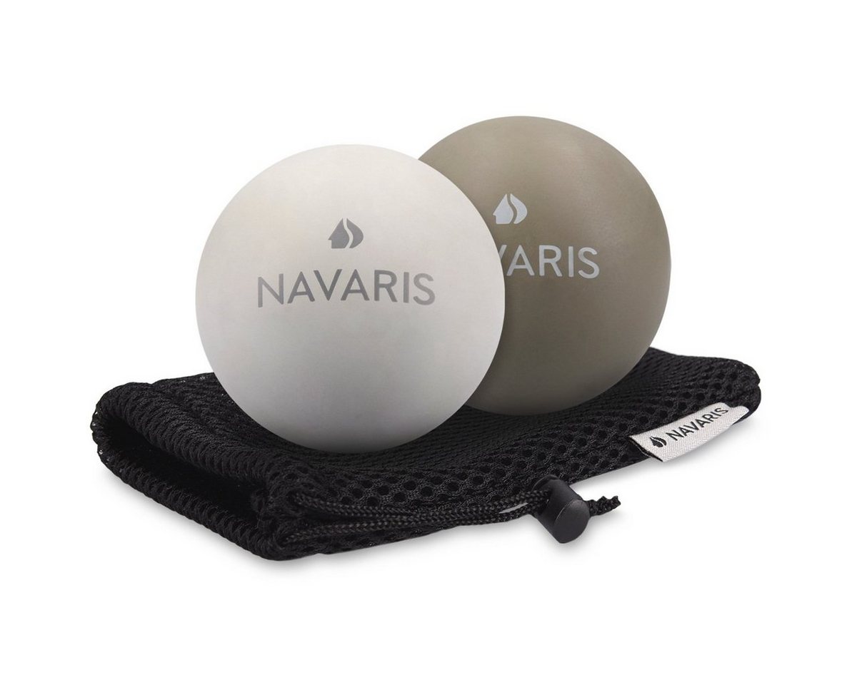 Navaris Stoffball Massageball 2er Set - Faszien Massage - Selbstmassage - Triggerpunkte von Navaris