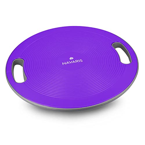 Navaris Balance Board mit Griff - Therapie Kreisel Wackelbrett - Fitness Reha Balance Kraft Training - Sport Board Disc Ø 40cm - Wippbrett Therapiekreisel von Navaris