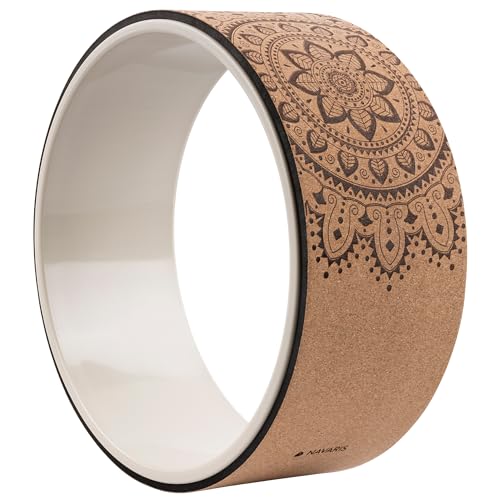 Navaris Yoga Rad Wheel aus Kork - 33 cm Yogarad für Yoga Pilates Gymnastik - Yoga Rolle - Fitness Ring für Stretching - Rückenrolle Pilatesrolle Yogarolle Navaris Yoga Rad Wheel aus Kork - 33 cm Yogarad für Yoga Pilates Gymnastik - Yoga Rolle - Fitness Ring für Stretching - Rückenrolle Pilatesrolle Yogarolle von Navaris