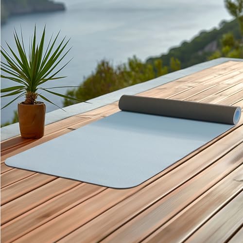 Navaris Yogamatte - Fitnessmatte - Yogamatte mit Tasche - rutschfest und hautfreundlich - Yoga Teppich - Yoga Matte groß - Trainingsmatte groß - 183 x 61 cm - Blau Navaris Yogamatte - Fitnessmatte - Yogamatte mit Tasche - rutschfest und hautfreundlich - Yoga Teppich - Yoga Matte groß - Trainingsmatte groß - 183 x 61 cm - Blau von Navaris