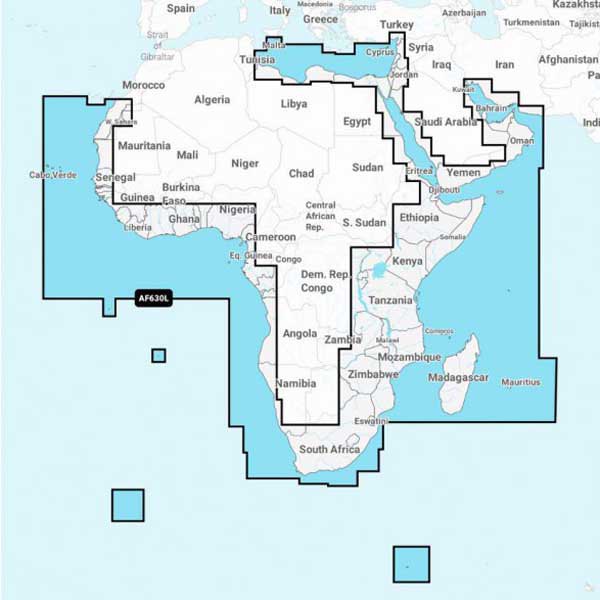Navionics Msd Large Af630l África&oriente Medio Chart Blau von Navionics