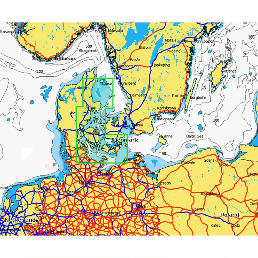 Navionics Navionics+ Small Voersaa Fehmarn Map Blau von Navionics